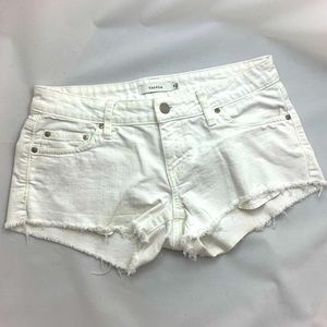 Talula White Jean Shorts